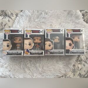 Funko Pop Stranger Things Eleven Lot 4 – 511 421 717 637 Read Description